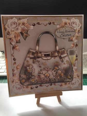 Champagne and Handbag Gold Mini Kit by Tracey Drage-Baillie
