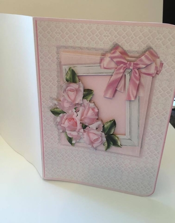 Pop-out Frame Cards - SUGAR ROSE by Tracey Drage-Baillie