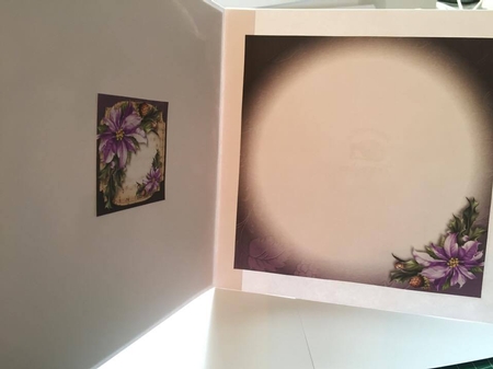 Sheet Music Christmas - Lilac Poinsettias by Tracey Drage-Baillie