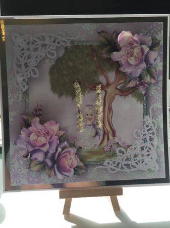 Lazy Summer - Decoupage Card Mini Kit by Tracey Drage-Baillie