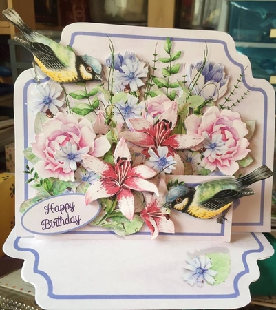 Easel Tableau - Hedgerow Bouquet by Tracey Drage-Baillie