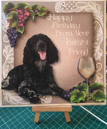 Happy Birthday From The Dog - Munsterlander by Tracey Drage-Baillie