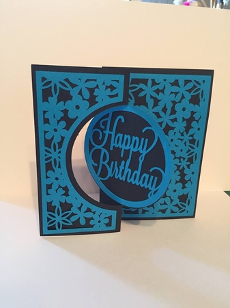 Happy Birthday Circle Swing Card by Tracey Drage-Baillie