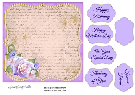 Calm Gold Edged Shaped Mat by Tracey Drage-Baillie
