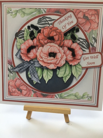POPPY POT 7.5 Decoupage & Insert Kit for Various Occasions by Tracey Drage-Baillie