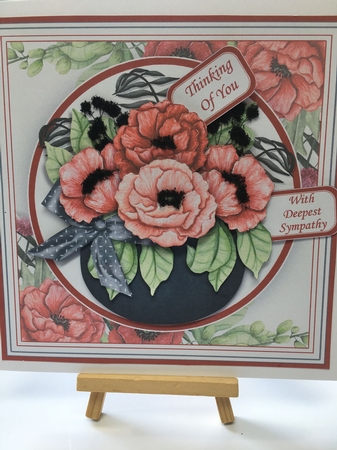 POPPY POT 7.5 Decoupage & Insert Kit for Various Occasions by Tracey Drage-Baillie