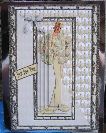 Cream Fashion Lady by Tracey Drage-Baillie