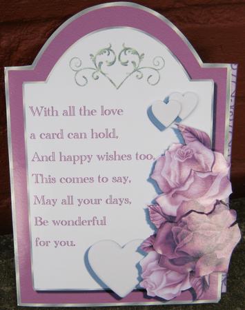 Happy Wishes Card Topper by Tracey Drage-Baillie