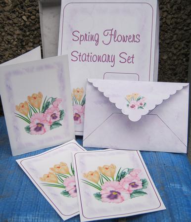 Spring Flowers Stationary Set by Tracey Drage-Baillie