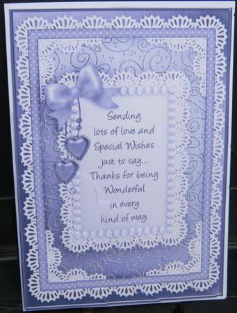 A5 Special Wishes Scalloped Corner Side Stacker by Tracey Drage-Baillie