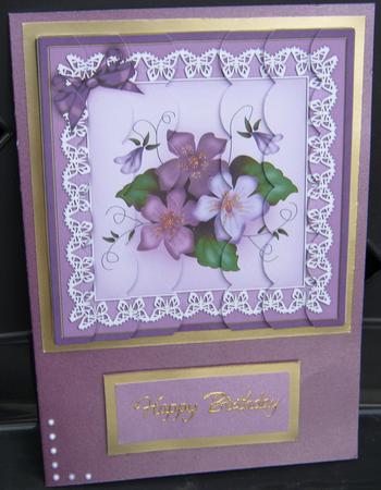 Pretty Viola Scallop Edge Side Stacker by Tracey Drage-Baillie