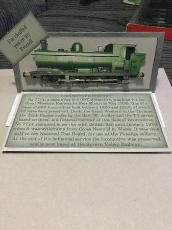 Steam Locomotive Decoupage Shaped Easel Card Kit by Tracy Davies