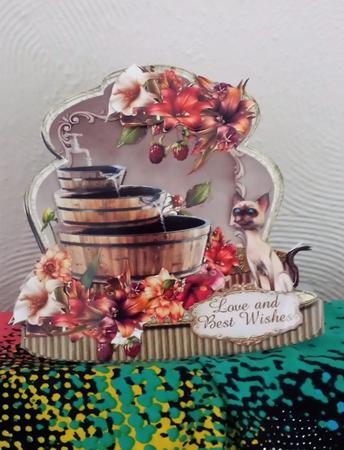 Berries and Blooms Shaped Card Plus Gift Card and Bookmark by Tracy Despard