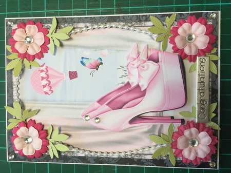 Shoes with a Bow Decoupage Topper 1 by Tracy Leitch