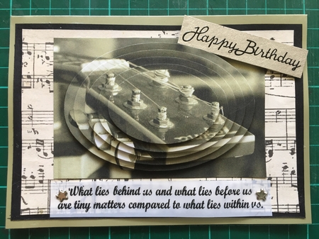 Guitar Headstock + Gift Tag - Oval Pyrimage Piramid Stacker by Tracy Leitch