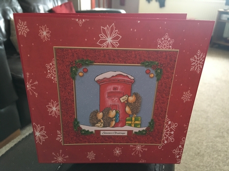 Cute Little Hedgehogs Holiday Topper by Tracy Morley