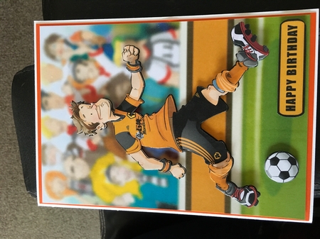 Football Dude Gold and Black by Tracy Morley