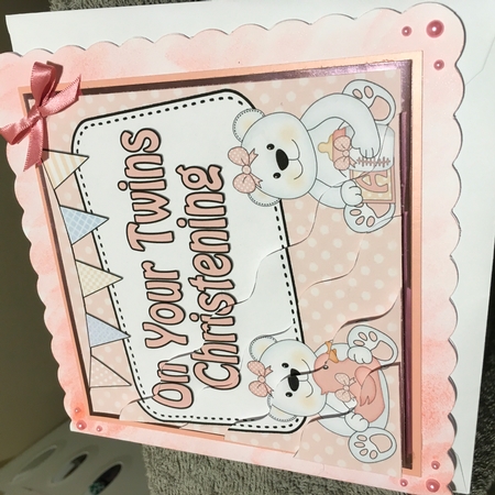 Christening Twins Teddy Wavy Corner Side Stacker Featured Gallery Photo