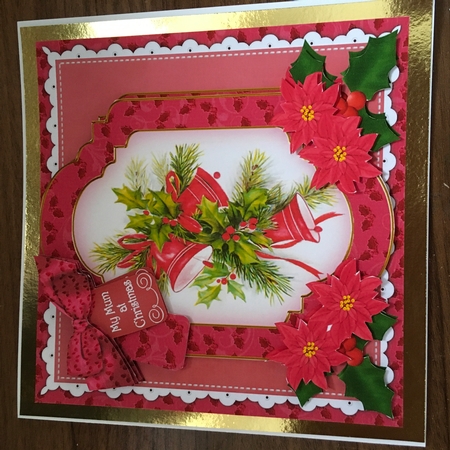 Cerise Bells Mum at Christmas 6in Christmas Step by Step by Tracy Morley