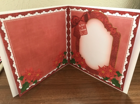 Red Poinsettia Mum at Christmas 6in Christmas Step by Step by Tracy Morley
