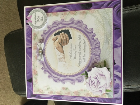 LILAC WEDDING FULL 6x6 CARD CONCEPT SHEET by Tracy Morley