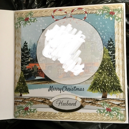 MALE RELATIVES CHRISTMAS STEAM TRAIN by Tracy Morley