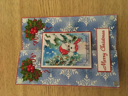 Christmas Westie by Tracy Morley
