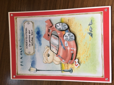 Congratulations on passing your driving test by Tracy Morley
