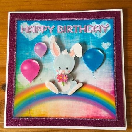 RAINBOW BUNNY by Tracy Morley