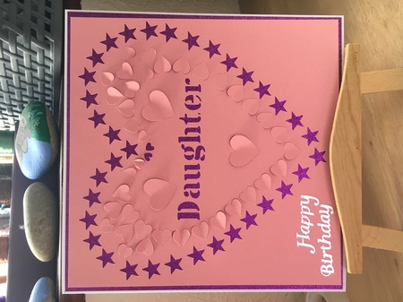 Daughter pop up heart cut out SVG cutting file by Tracy Morley