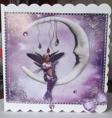 Charmed Butterfly Fairy 8x8 Topper & Sentiments by Tracy OConnell