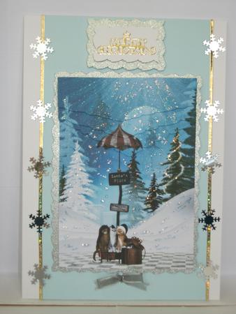 Christmas Cats in the Snow by Tracy Priddle