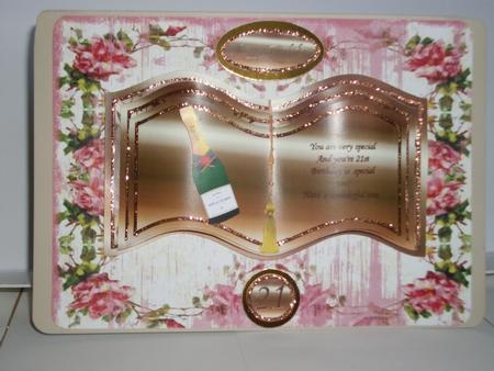 Champagne 21st Booksheet by Tracy Priddle