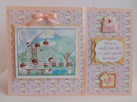 Birthday at Fairy Land Shaped Pyramid by Tracy Priddle