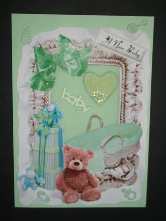 New Baby, in Mint Green by Tracy Priddle