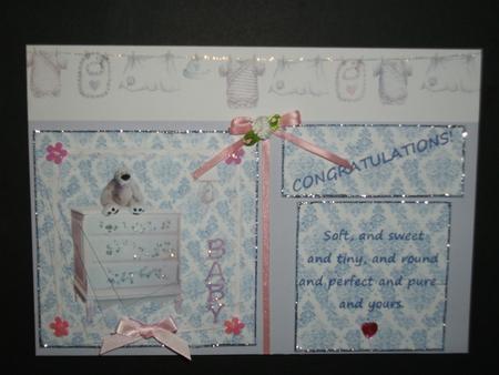 Shabby Chic New Baby Twisted Pyramid by Tracy Priddle