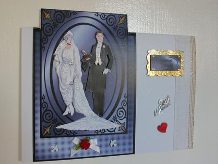Wedding Day Delight Over the Edge Blue by Tracy Priddle