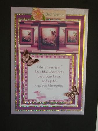 Mauve Beautiful Moments Topper by Tracy Priddle