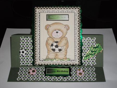 Football Mad Teddy, Pyramids by Tracy Priddle