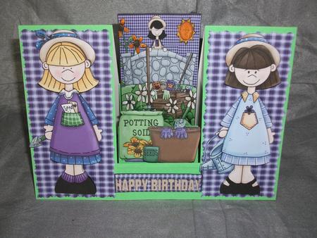 Birthday In the Garden Decoupage Stepper Card Kit by Tracy Priddle