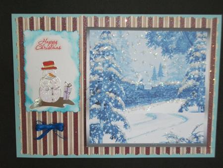 Blue Winterwonderland Topper by Tracy Priddle