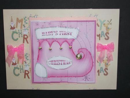 Baby's 1st Xmas Circular Side Stacker by Tracy Priddle
