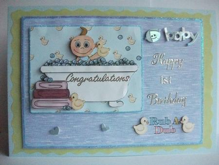 Baby Quick Card (boy) by Tracy Priddle