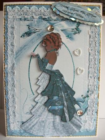 Blue Ribbons and Lace by Tracy Priddle