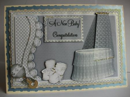 Gold Baby Card by Tracy Priddle