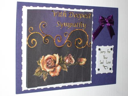 Sympathy Floral Circle Stacker by Tracy Priddle