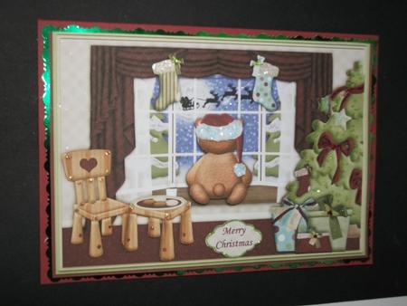 Waiting for Santa Christmas Topper & Decoupage by Tracy Priddle