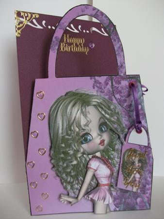 Faith Handbag Card by Tracy Priddle