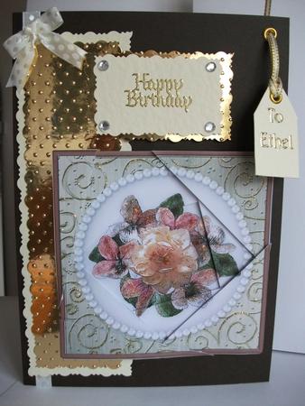 Flowers and Pearls Quick Card Twisted Spiral Side Stacker by Tracy Priddle