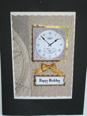 Time to Celebrate Clock Pyramage Sheet by Tracy Priddle